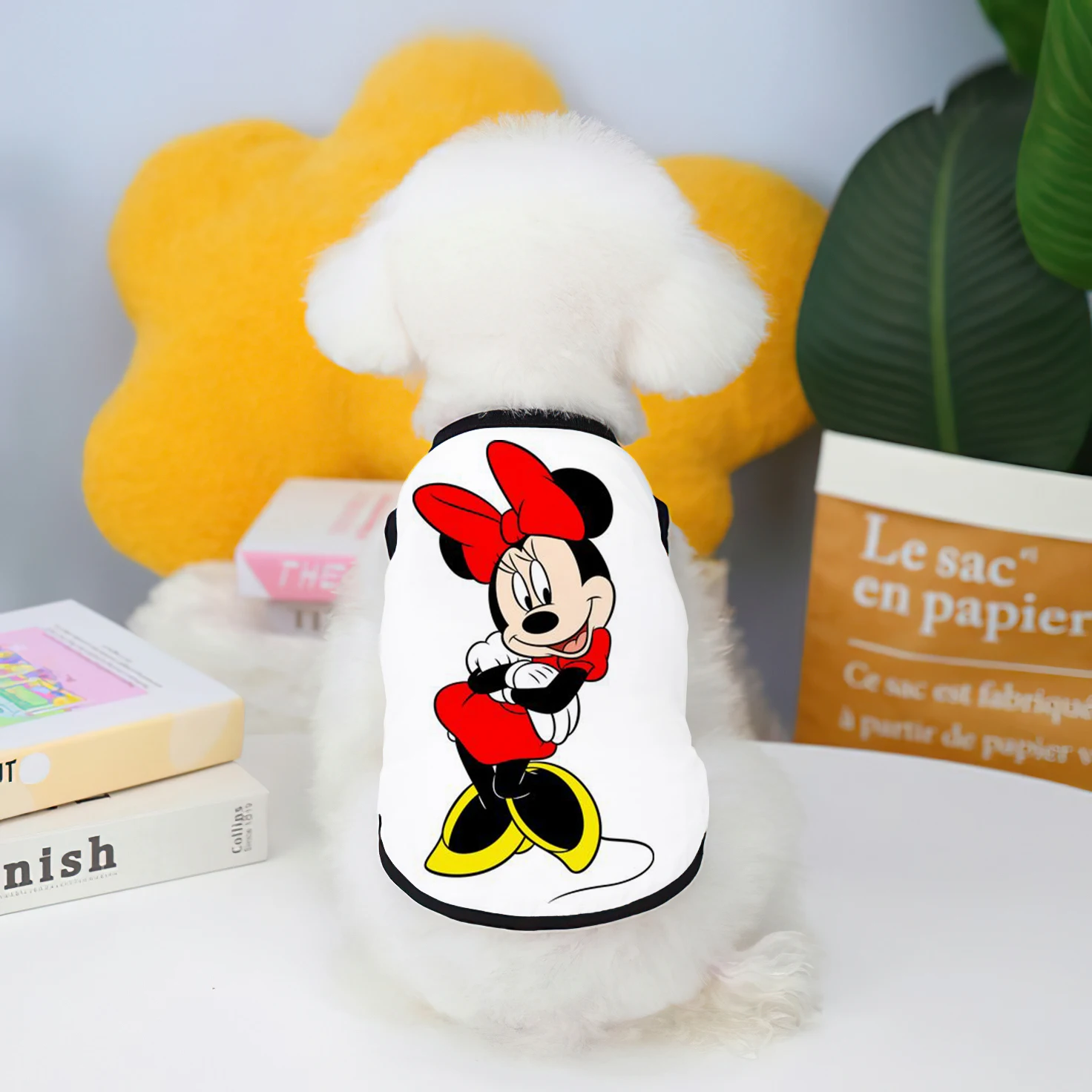 Dog Supplies Disney Mickey Minnie Elements Clothes for Large Dogs Puppy Summer Clothes Vests Chihuahua Pet Products Home Garden