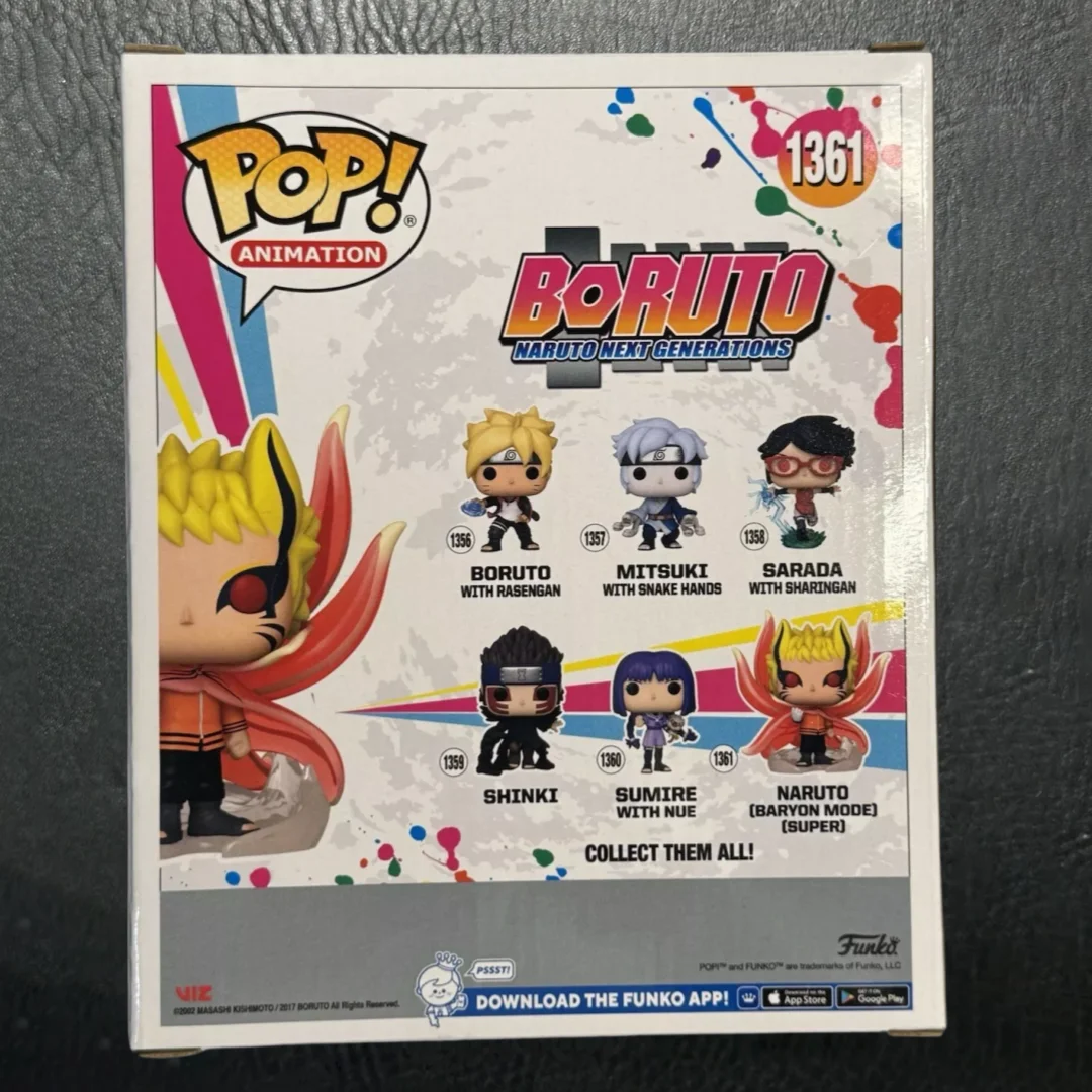 Funko Pop Boruto Actiefiguren Uzumaki Naruto (Baryon Mode) 1361 Naruto Volgende Generaties Collectible Limited Edition Speelgoed Cadeau