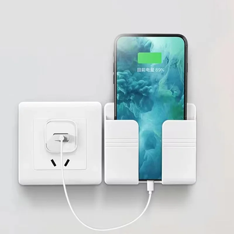8 stücke Smartphone Ständer Wand Montiert Lagerung Box Wand Handy Halterung Fernbedienung Lade Dock Stehen Lagerung Rack