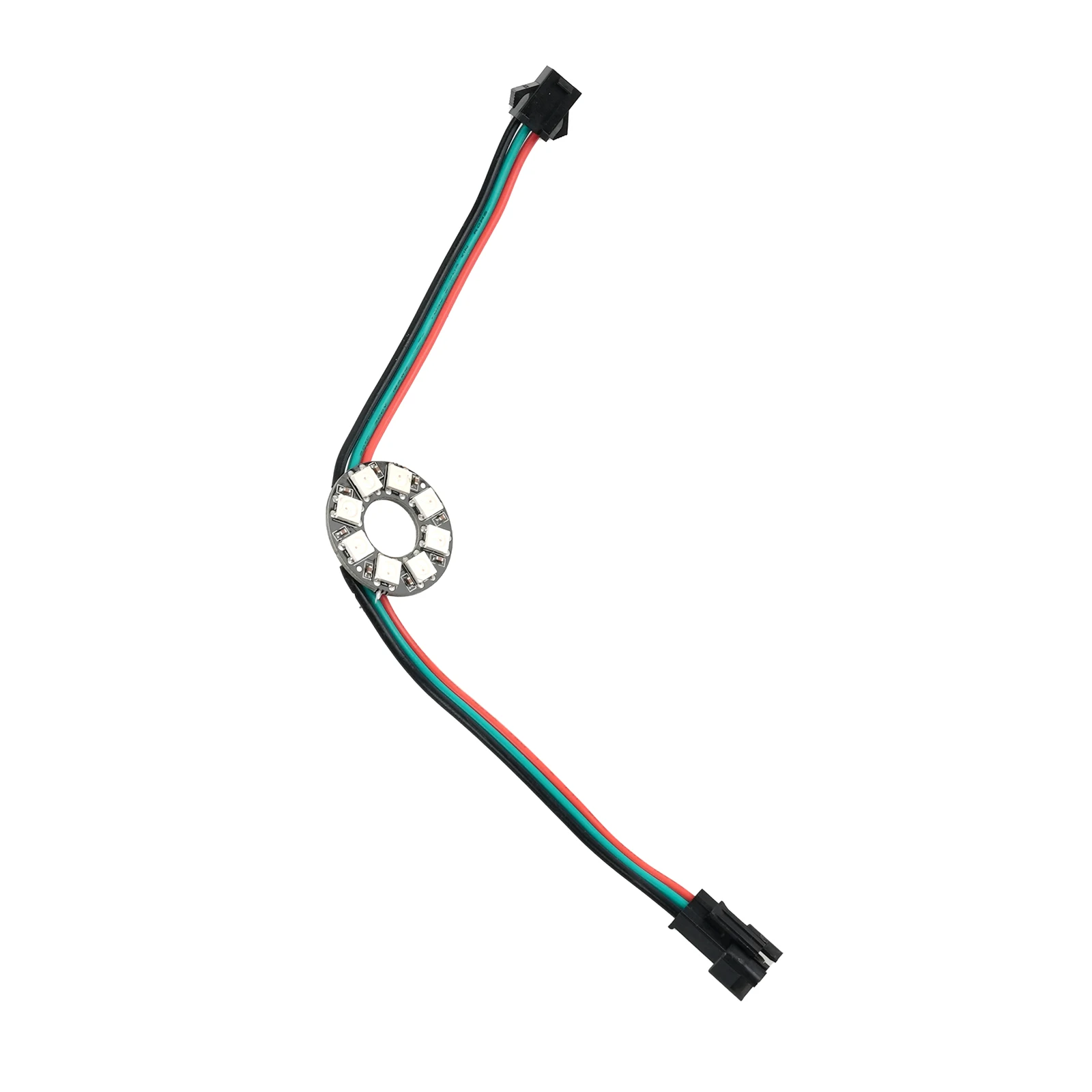 8LED WS2812B RGB LED Ring Light DC5V Addressable Full Color Circular Lamp Module for Smart Home Electronics Project DIY Kit