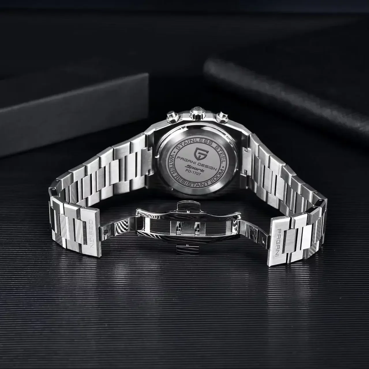 Pagani Design 2026 New Men\'S Quartz Watch 40mm Sapphire Vk63 Stainless Steel Waterproof 20bar Luminous C3 Sports Chronograph