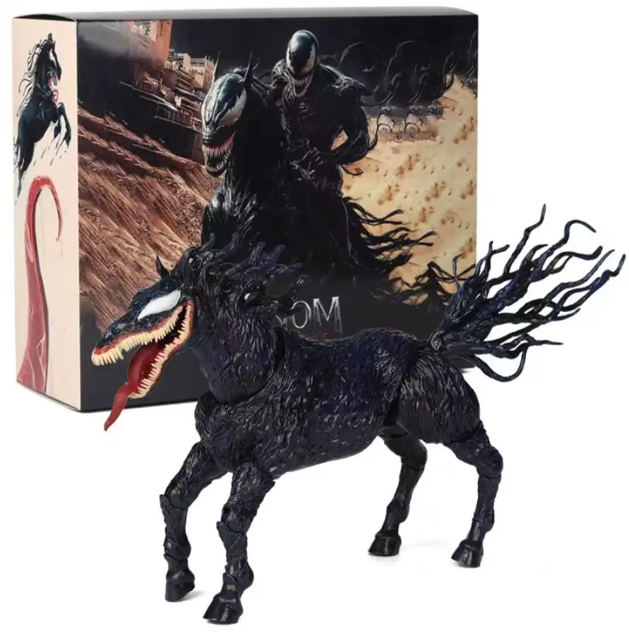 Marvel Venom III Last Dance Movie Symbiosis Horse Joint Mobile Model Handmade Spider Man Toy Ornament Gift