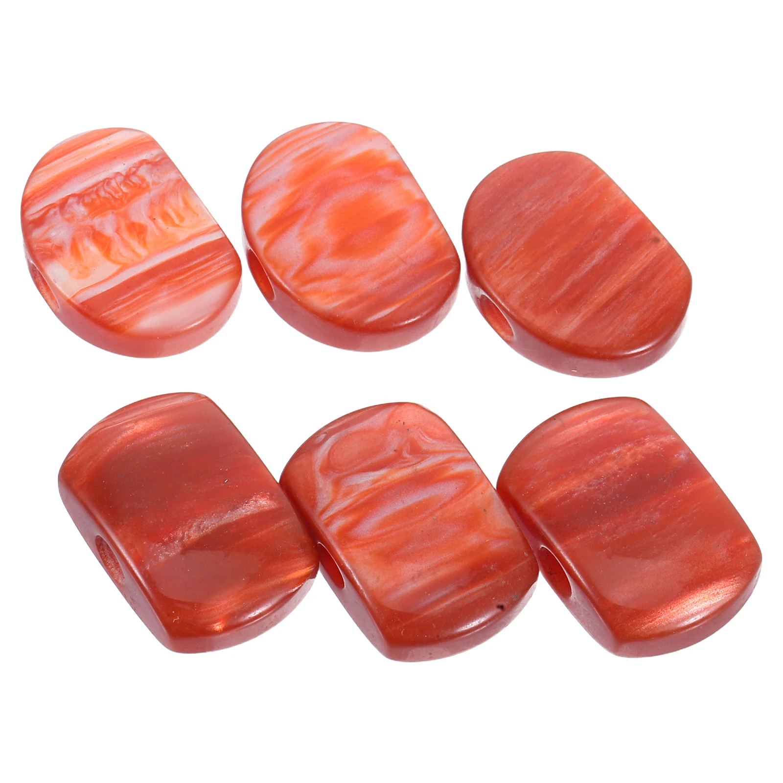 

6pcs Oval Guitar Tuning Peg Buttons Resin High Grip Durable Easy Install Compatible Folk Acoustic Electric