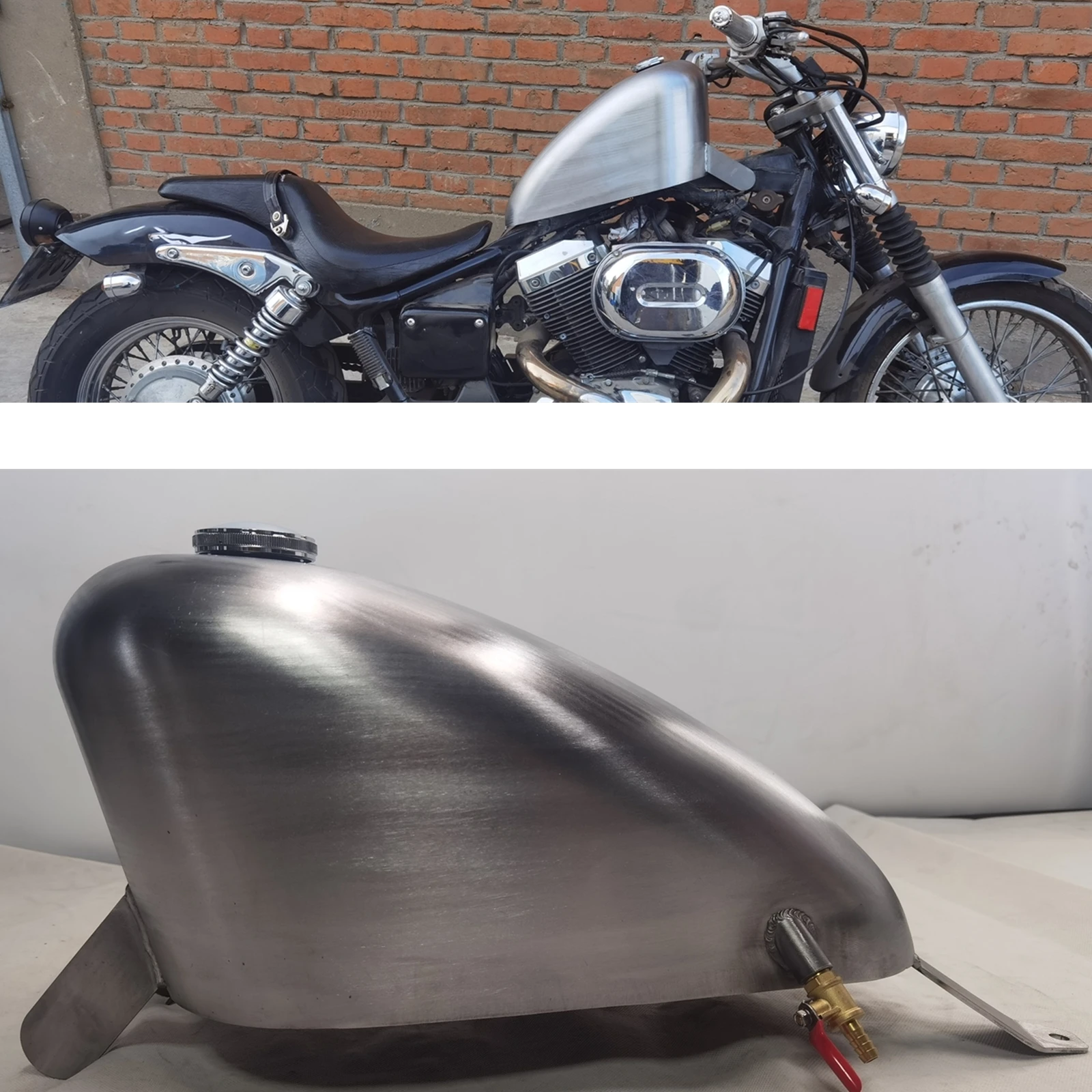 9L Motorcycle Retro Petrol Fuel Tank For Honda VT400 750 BLACK WIDOW Before 2006 VT750 VT 400 Cafe Racer Motorcycle Accessories