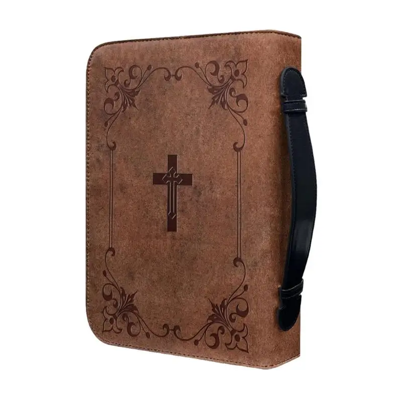 

Bible Case PU Vintage Bible Case Zippered Bible Covers For Women Water Resistant Bible Case For Women Bible Case With Handle