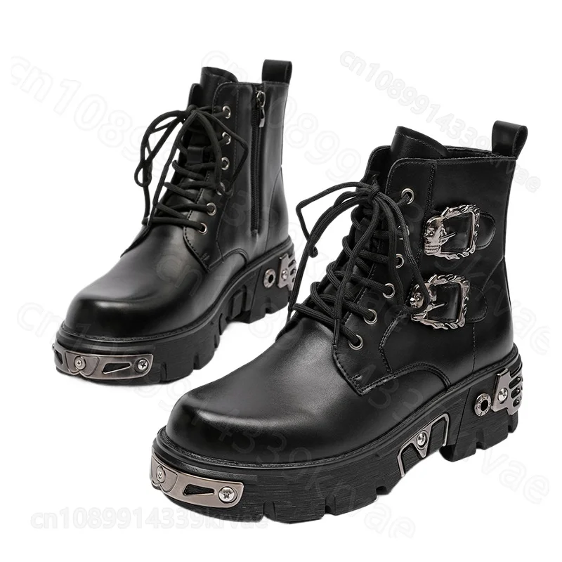 

Мужские весенне-осенние короткие ботинки на платформе, универсальные ботинки для инструментов 483704-J, мотоциклетная обувь, ботинки для мотокросса