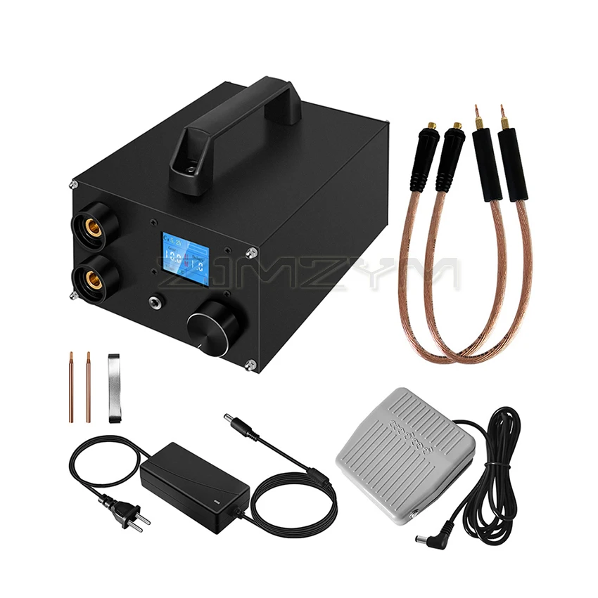 250 Gears Spots Welding Machine Double Capacitors Energy Storage Dual-pulse Welding 0.3mm Nickel Sheet 18650 Battery Spot Welder