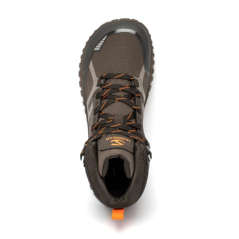 HOBIBEAR منتصف أعلى أحذية المشي لمسافات طويلة للجنسين واسعة تو أحذية بيرفوت الدانتيل يصل عدم الانزلاق درب الجري الأحذية