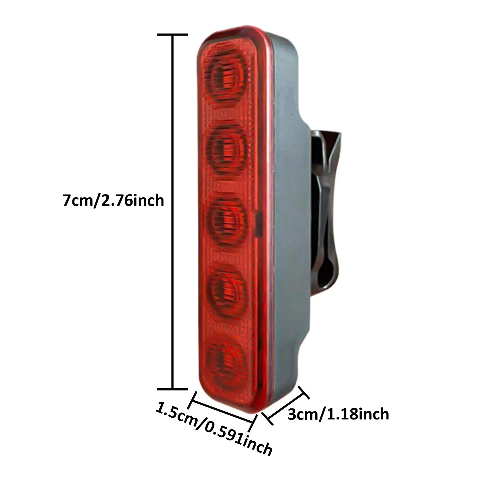 Bicycle Taillights LED 4 Modes Brake Flashing Lamp Waterproof Signals Safety Warning Taillights for Mountain Bike Night Riding