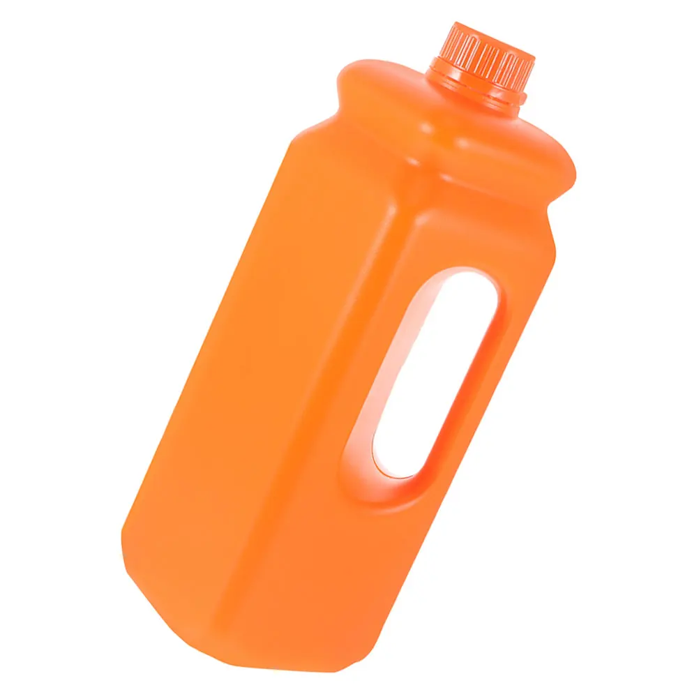 

2 5L Orange HDPE Syrup Bucket Plastic Jug for Juice Storage Beverage Container Fruit Syrup Honey Dispenser Bottle