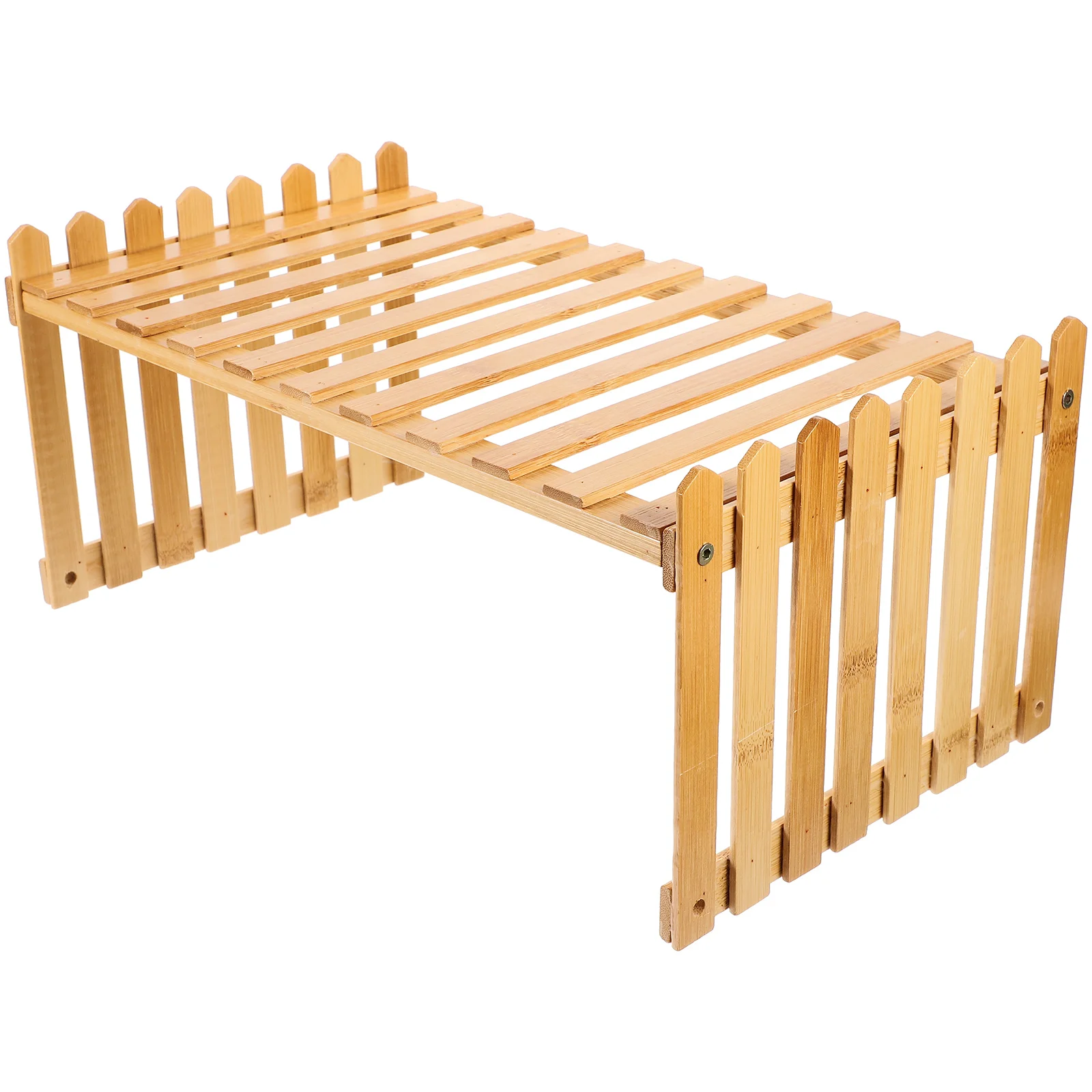 

Bamboo Shelf Storage Bonsai Flowerpot Stand Plant Indoor Display Rack Desktop Office