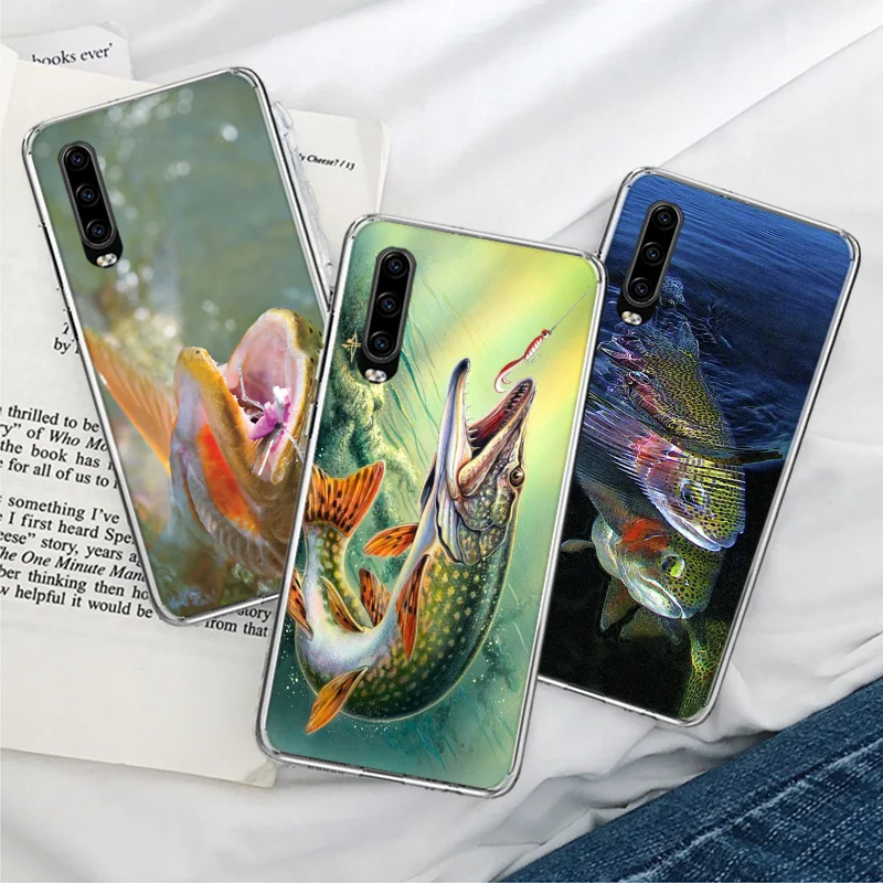 Brown Trout Fly Fishing Phone Case For Huawei Y9S P Smart 2021 Y5 Y6 Y7 Y9 Honor 50 20 20S Pro 10i 10 Lite 9 9X 8 8A 8X 8S Cover