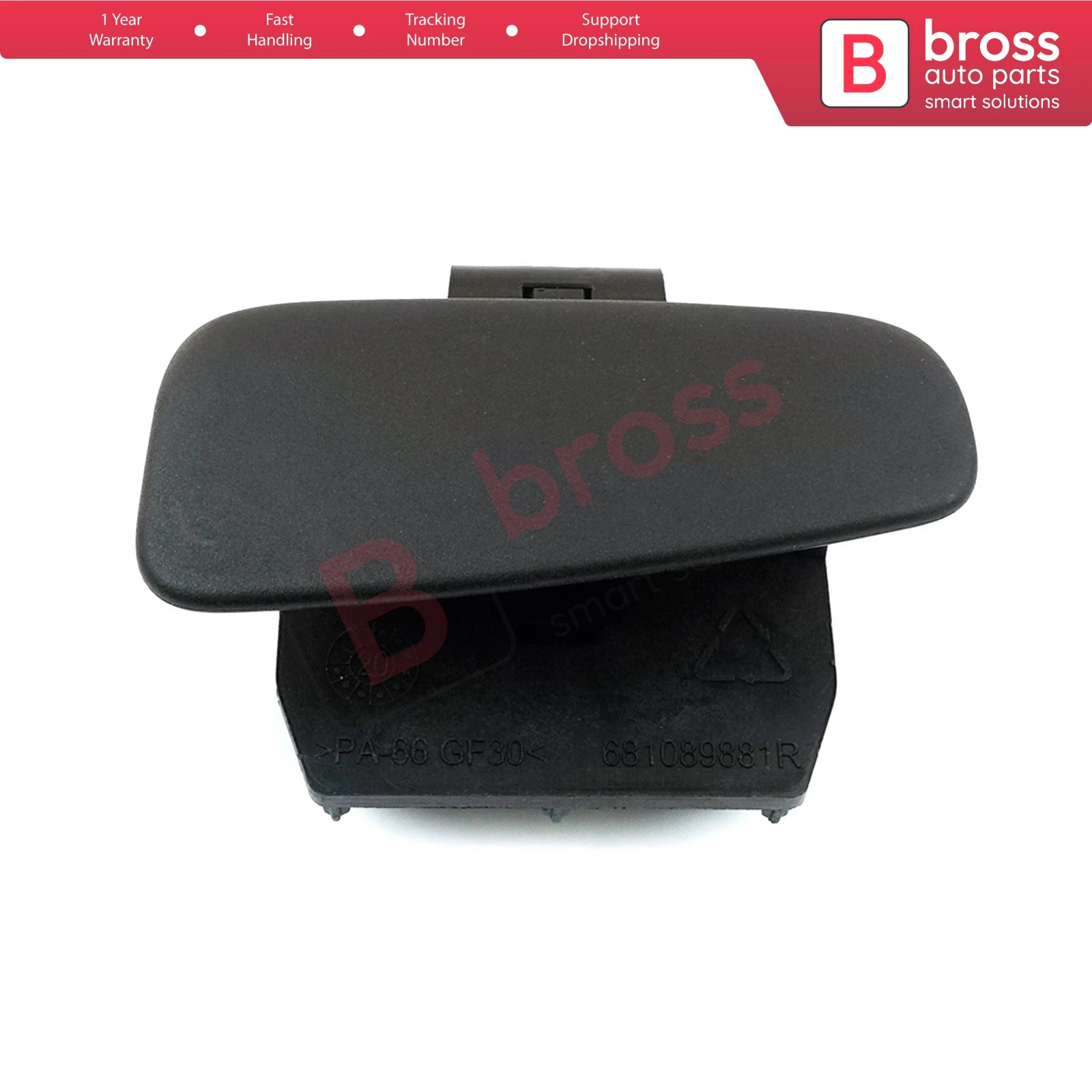 

BDP1023 Glove Box Lid Handle Button Opener Black Color 681089881R for Renault Clio MK4 2012-2018 Made in Turkey