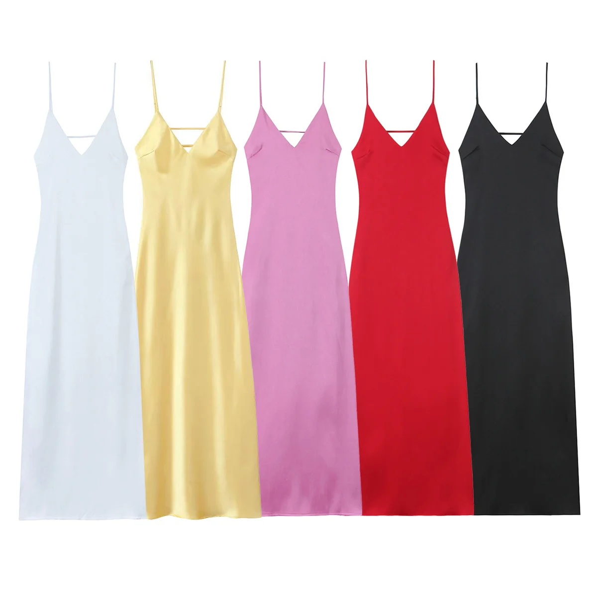 

TRAFZA Chic Beach Yellow Pleated Long Dress Night Party Backless Sheath Dress Sexy Elegant Fashion 2025 Summer Lace Vestidos