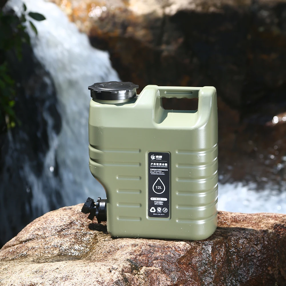 5/11/12/18/25L Outdoor-Wasserbehälter mit großer Kapazität, tragbarer Camping-Wasserträger mit abnehmbarem Wasserhahn für Camping, Picknick, Wandern – Detail 6