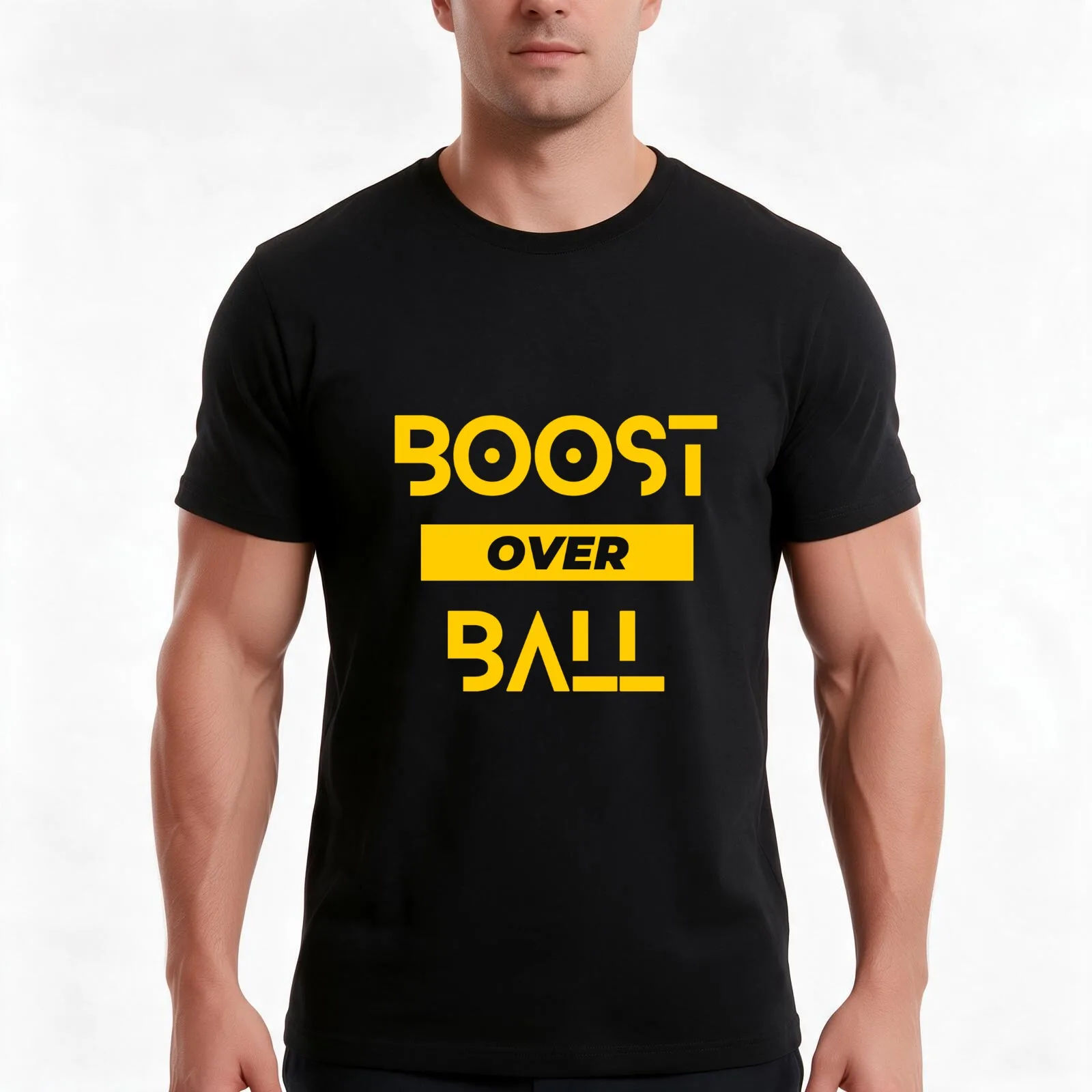 Boost Over Ball Rocket League T-Shirt, Summer Casual Cotton Tee, Oversized Streetwear Tops, Vintage Graphic Print, 100% Cotton