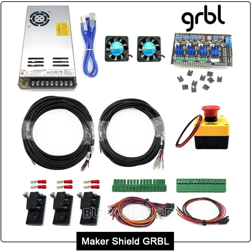 XPRO V5, High Current GRBL, Maker Shield GRBL (Standard Torque), UC300 Mach3, NVUM Mach3, STB5100 Mach3 CNC Controller Bundle