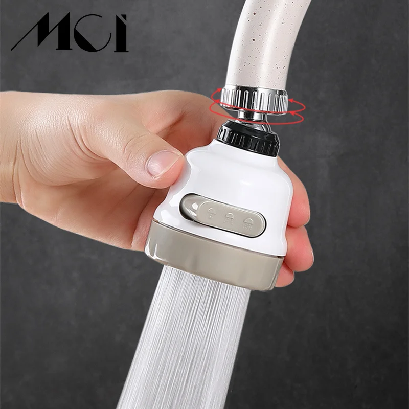 Mci Universal Faucet Aerator Moveable Flexible Tap Head Shower Diffuser 3 Modes For Kitchen Bathroom Water Filter Nozzle Bubbler