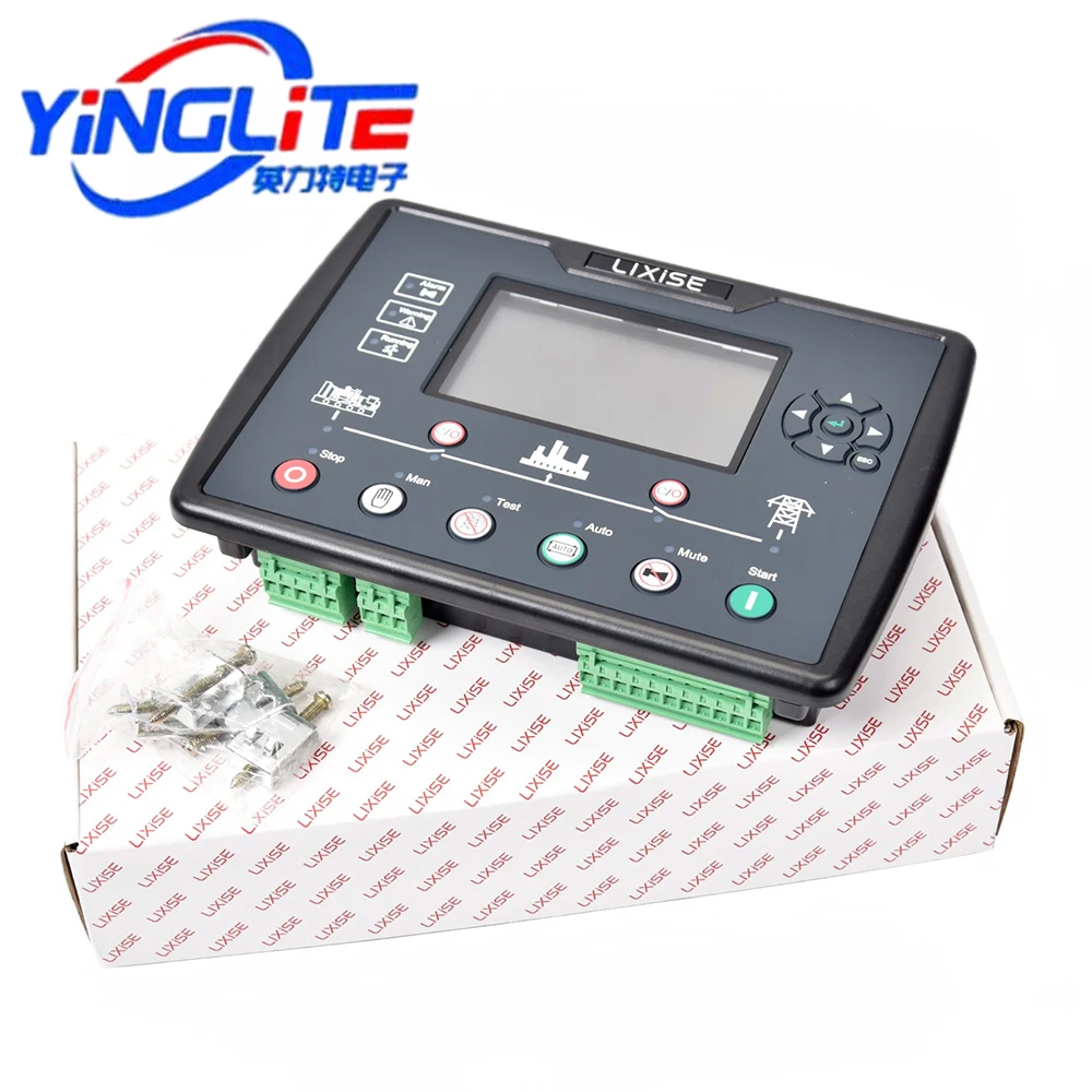 Imagem -05 - Amf Diesel Gerador Conjunto Controller Lcd Auto Start Controller Genconjunto Parts Painel Inteligente Eletrônico Lxc6110n Lxc6120n