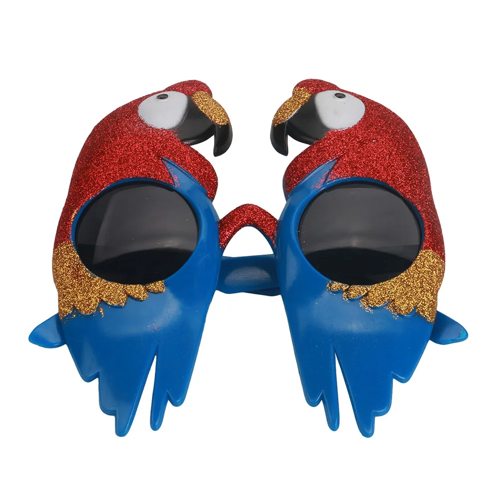 

2pcs Glitter Parrot Design Party Eyewear Funny Glasses Costume Accessories Photo Props For Dancing Festival Prom Light Weight
