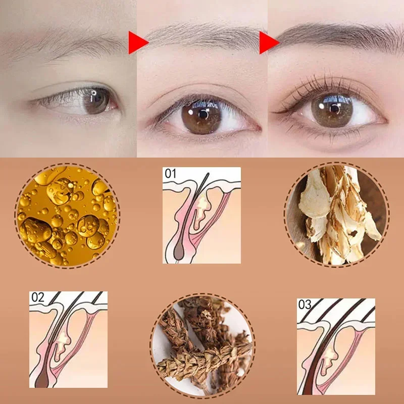 Fast Eyebrow Growth Serum Natural Eyelash Eyebrow Enhancer Anti Hairs Loss Products Fuller Thicker Lengthen Eyebrow Care Makeup