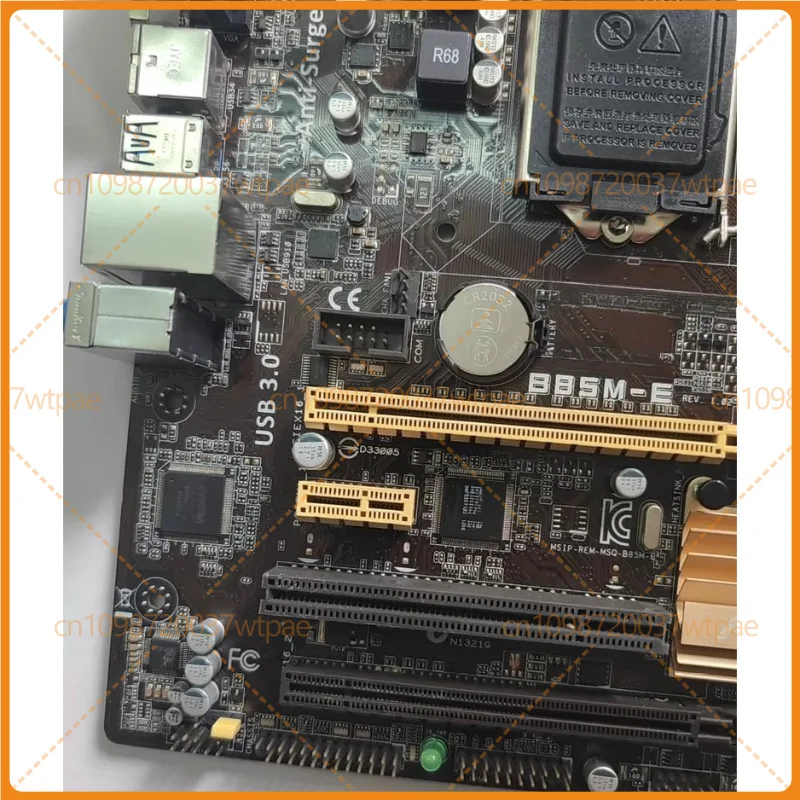 for Asus B85M‑E LGA1150 DDR3 Used Motherboard,4 RAM Slots HDMI DVI VGA DP Ports