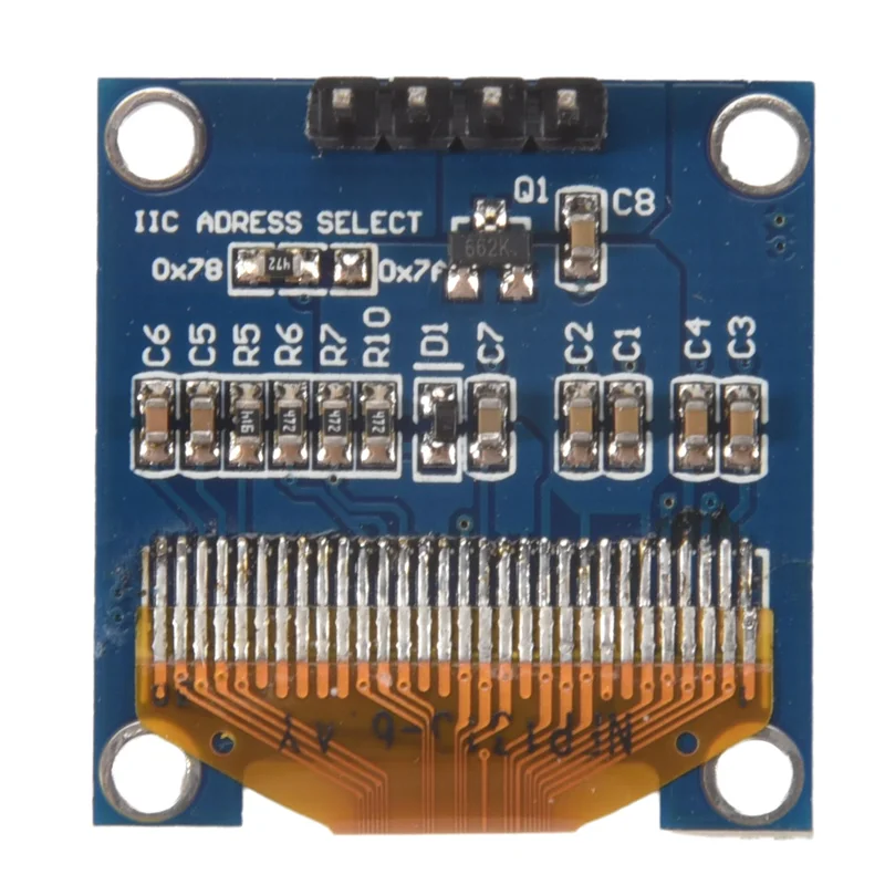 ABZW 0.96 Inci IIC I2C Serial GND 128X64 OLED LCD LED Display Module SSD1306 Untuk Kit Arduino