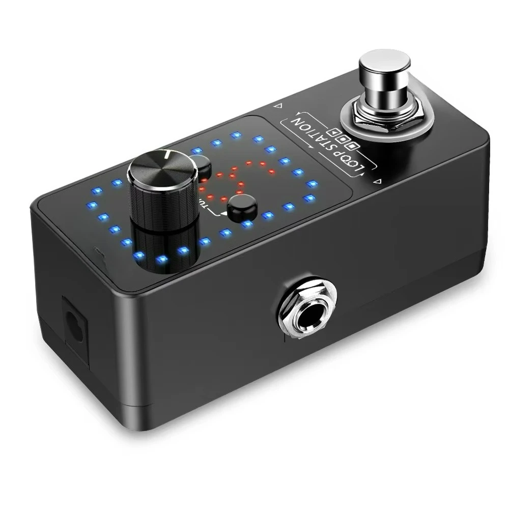 for LEKATO Guitar Looper 9 Loops 40 Minutes Recording Time Loop Station with Tuner Unlimited Overdub Guitar Looper Effect Pedal