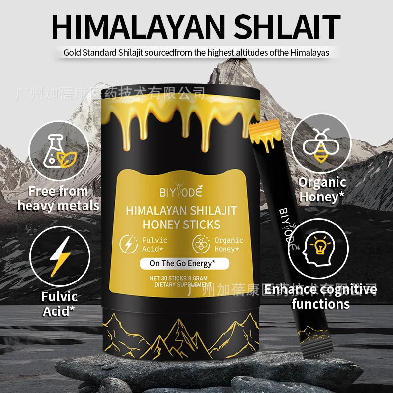 1-fles Himalaya Shilajit-honingstok om constipatie te verlichten, de immuniteit te verbeteren, bevochtigende keel, hoest te verlichten