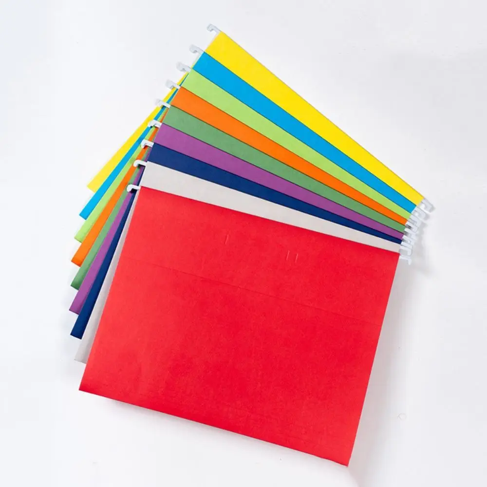 

10PCS A4 Hanging File Folder Paper Portable Hanging File Organizer Large Capacity Letter Size Document Holder Home