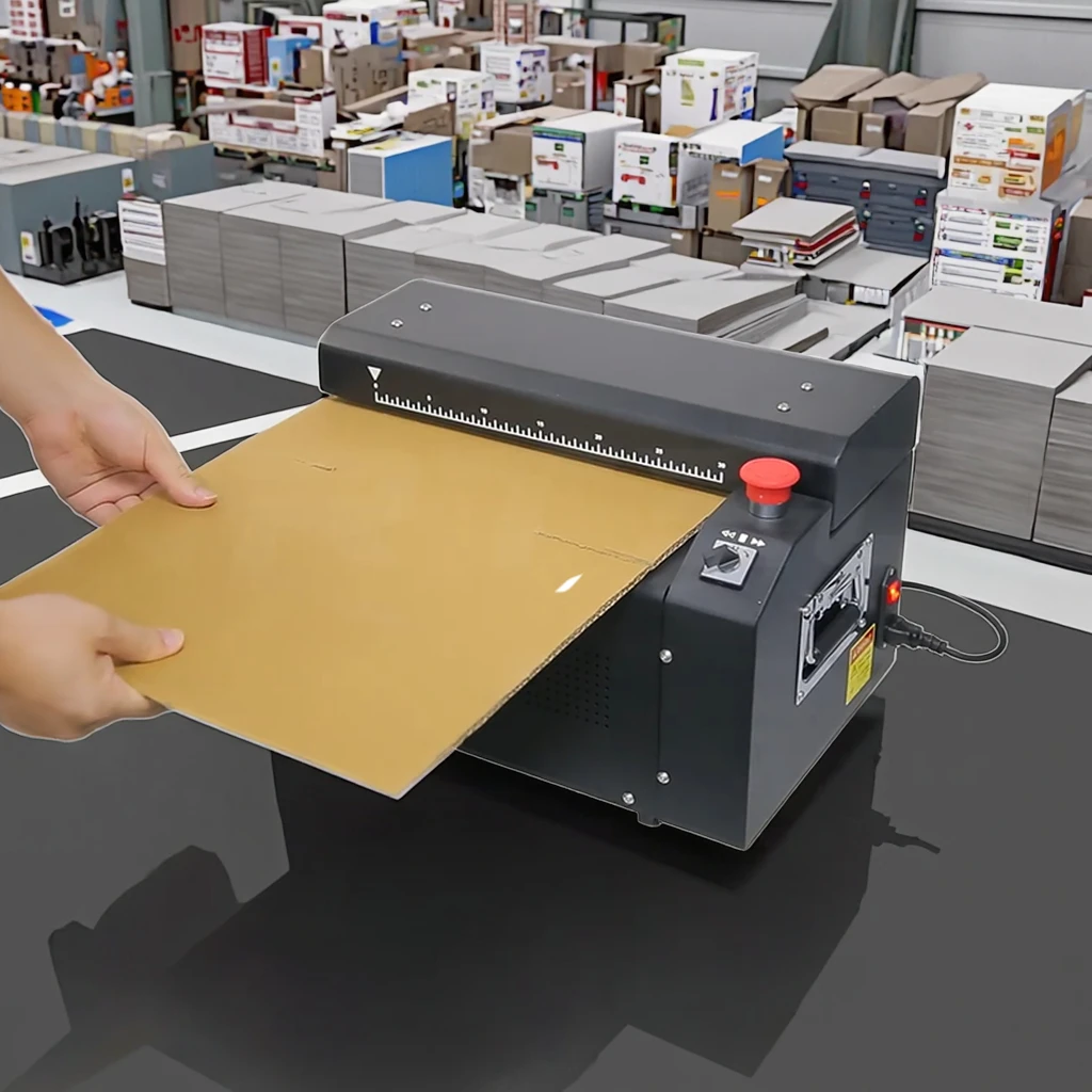 325Mm recycling waste corrugated box paper cutter small cardboard cutting device wrinkle shredder