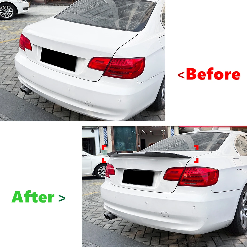 Rear Spoiler Wing For BMW 3 Series Coupe E92 2006-2013 PSM Style ABS Rear Trunk Spoiler Lip Tail Wing Rear Trunk Lid view 4