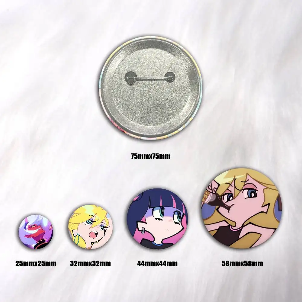 A-New PANTY & STOCKING Anime Round Badges, Brooches, Clothing Accessories, Birthday Gifts, Anime Conventions