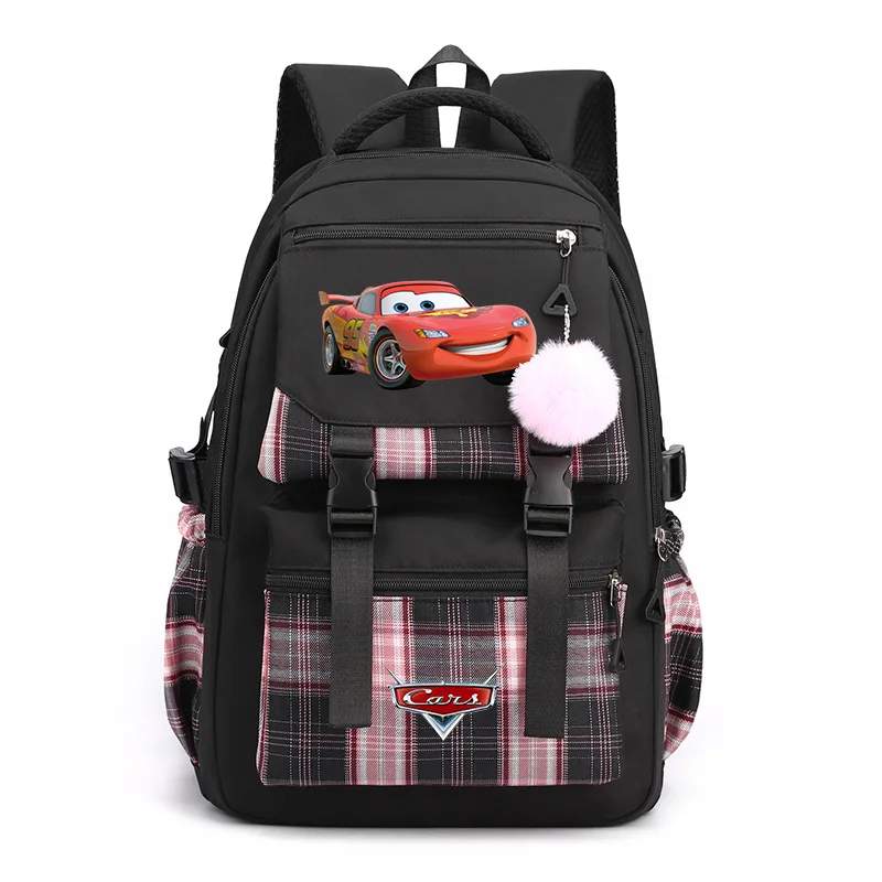 Disney Pixar Cars Lightning McQueen Backpack Boys Girls Schoolbag Children Teenager Large capacity Knapsack Travel Rucksack