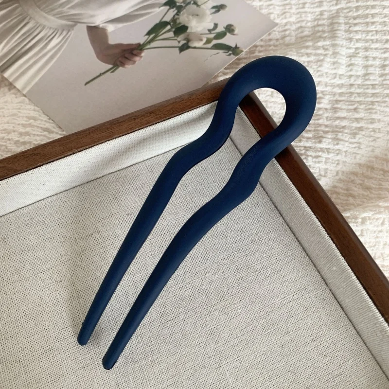 1/4pcs Simple Frosted U-Shaped Hairclip For Women Elegant Back Of The Head Hairpin Fashion Girl Twist Clip Hair Accessories view 5