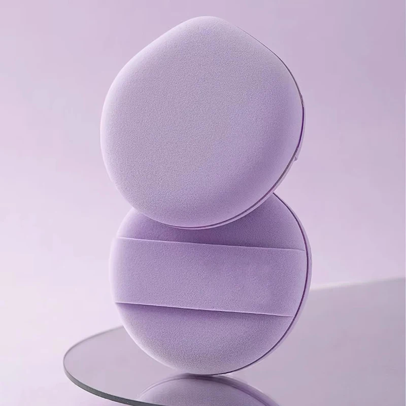 

Water Drop Type Air Cushion Powder Puff, Wet And Dry, Double Face Powder Puff, For Liquid Foundation, Concealer, Powder, Purple