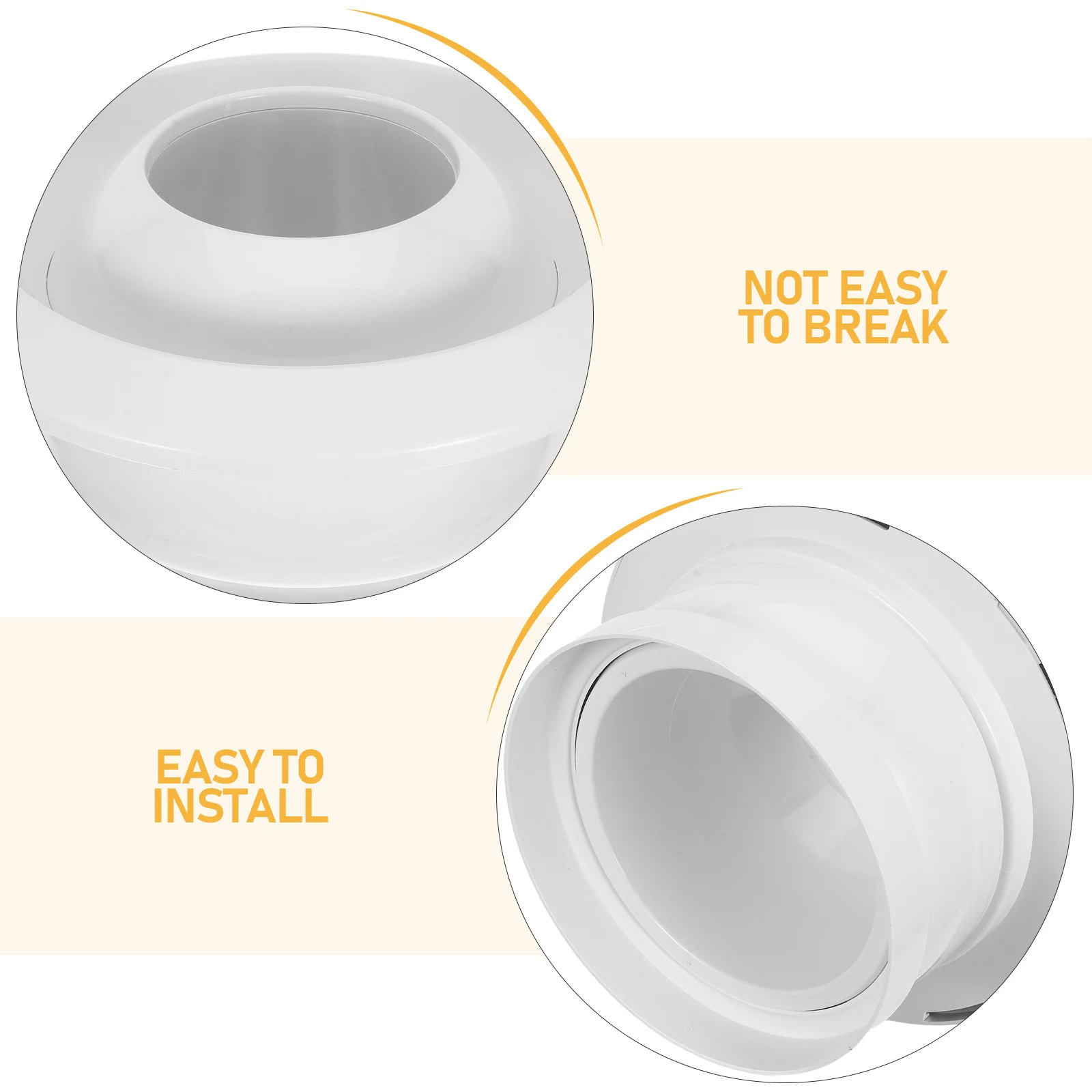 8 بوصة سقف مستدير الناشر البلاستيك غطاء فتحة التهوية منفذ كروية للمكاتب المراحل غطاء التهوية التيار المتردد المركزي- #3