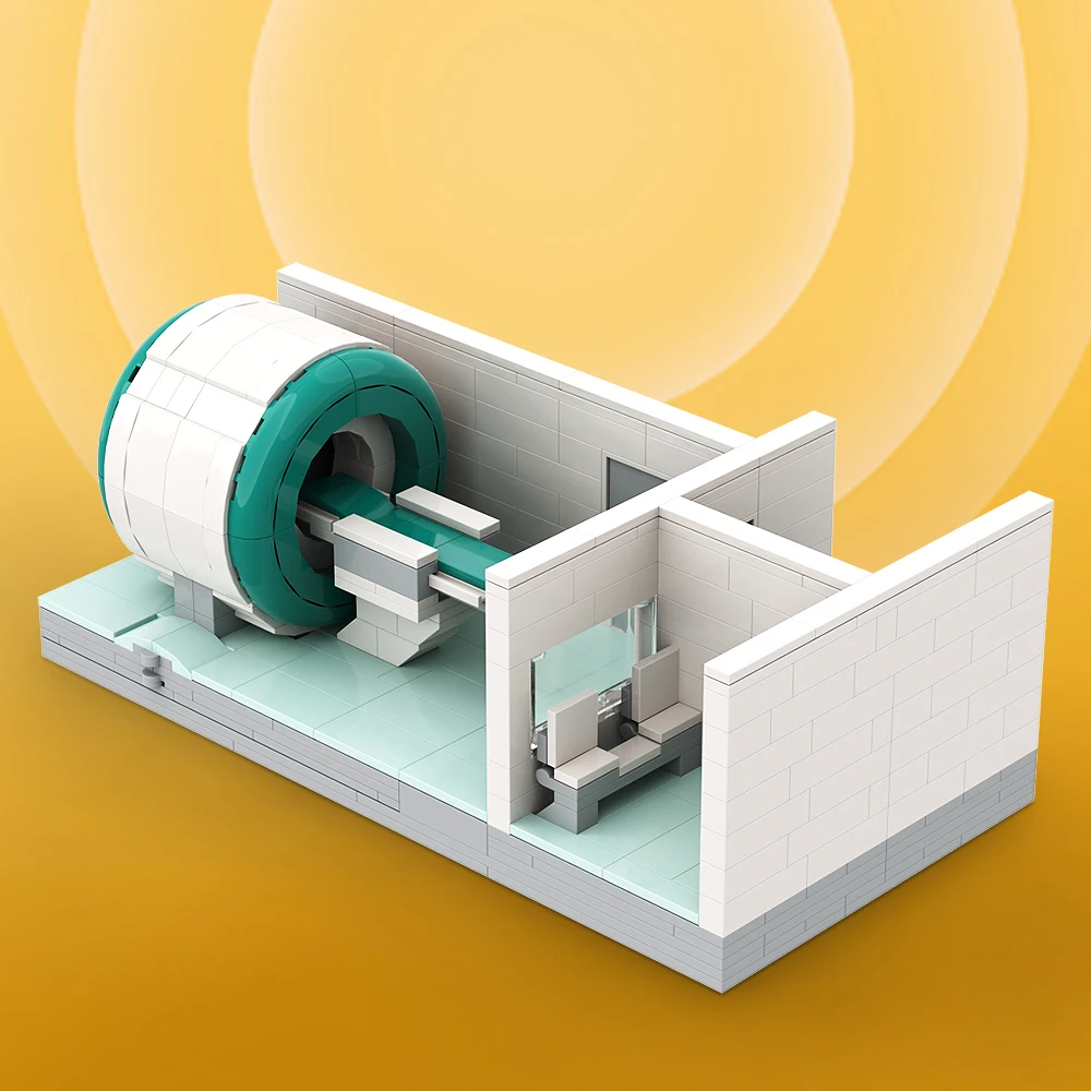 

MOC МРТ сканер Больничная модель детали для сборки головоломка детские игрушки образовательное украшение подарок