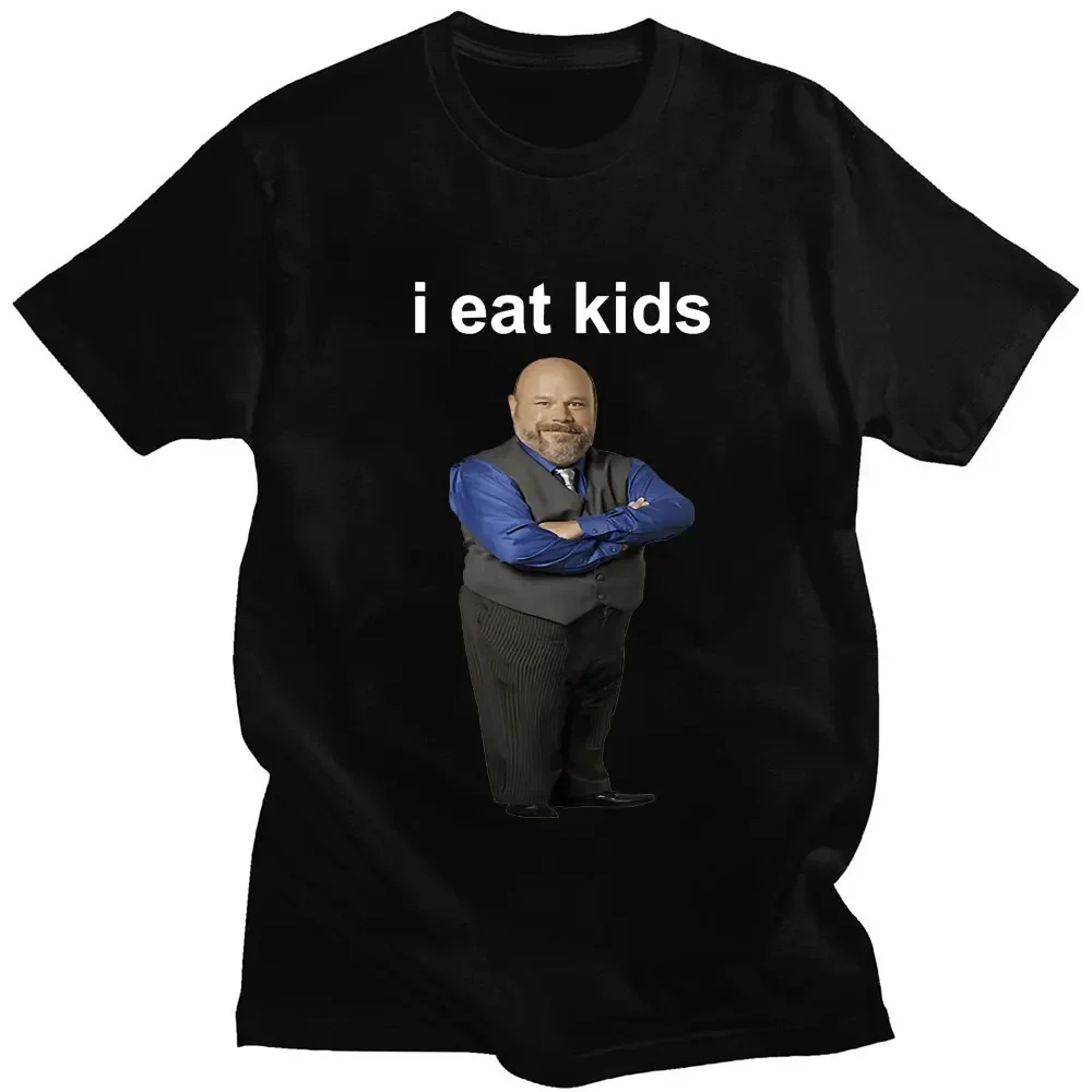 Bertram Eats Kids T Shirt Funny I Eat Kids T-Shirt Men Women Cotton Short Sve T Shirts Casual Loose Streetwear Unisex