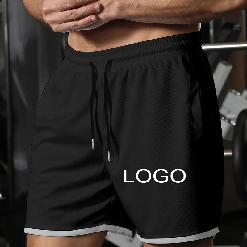 Customized Printed Short Pants Men Fashion Training Running Mesh Breathable Three-Point Pants Women Casual Sports Beach Pants