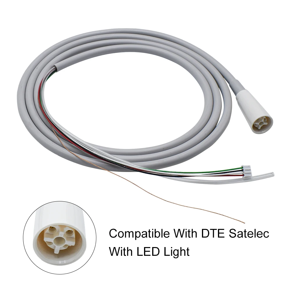 Dental 7L Ultrasonic Scaler Tube With Led Hose Cable Connecting Tube Detachable for DTE SATELEC Handpiece