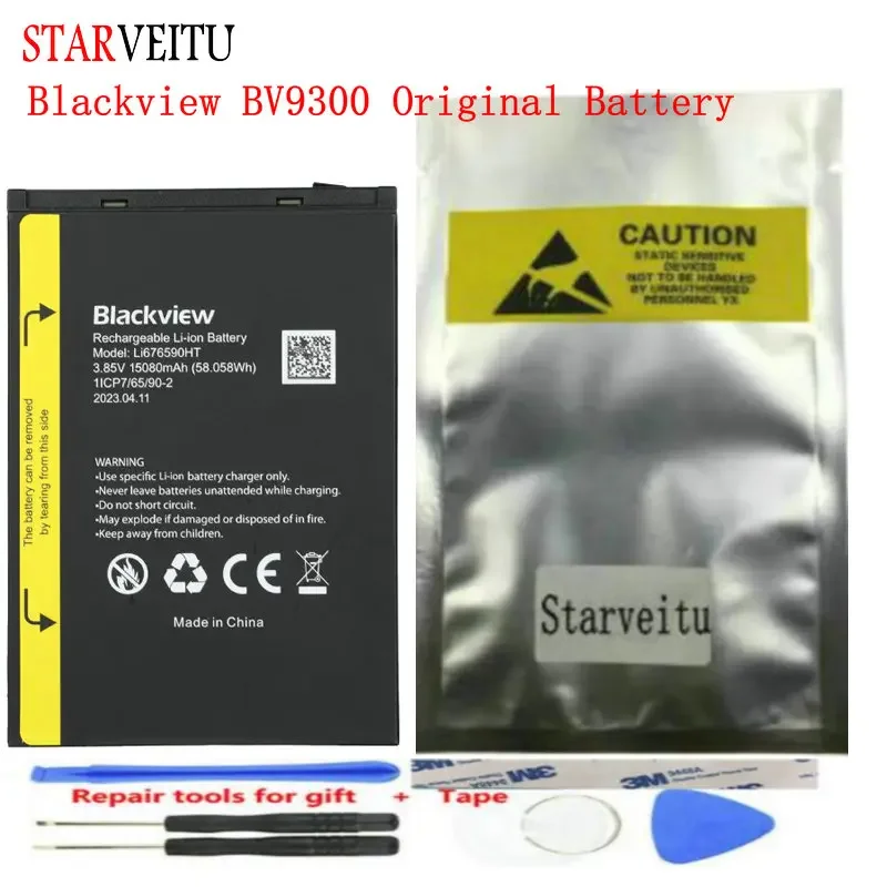 Original Battery for Blackview BV9300 Batteria 15080mAh Repair Tools Tracking Number Mobile Phone Accessories