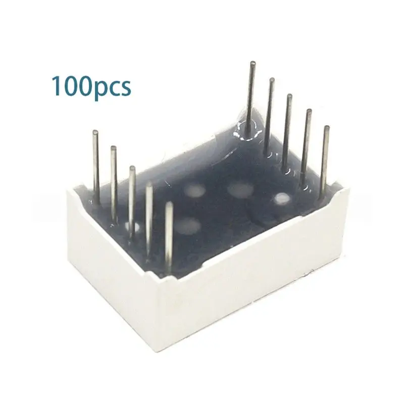B04B-Cathode C-C/-A 0.56 Inch 10Pins 5161AS 5161BS 1 Bit Digit 7 Segment Red LED Digital Display Digitron Common Anode 100Pcs