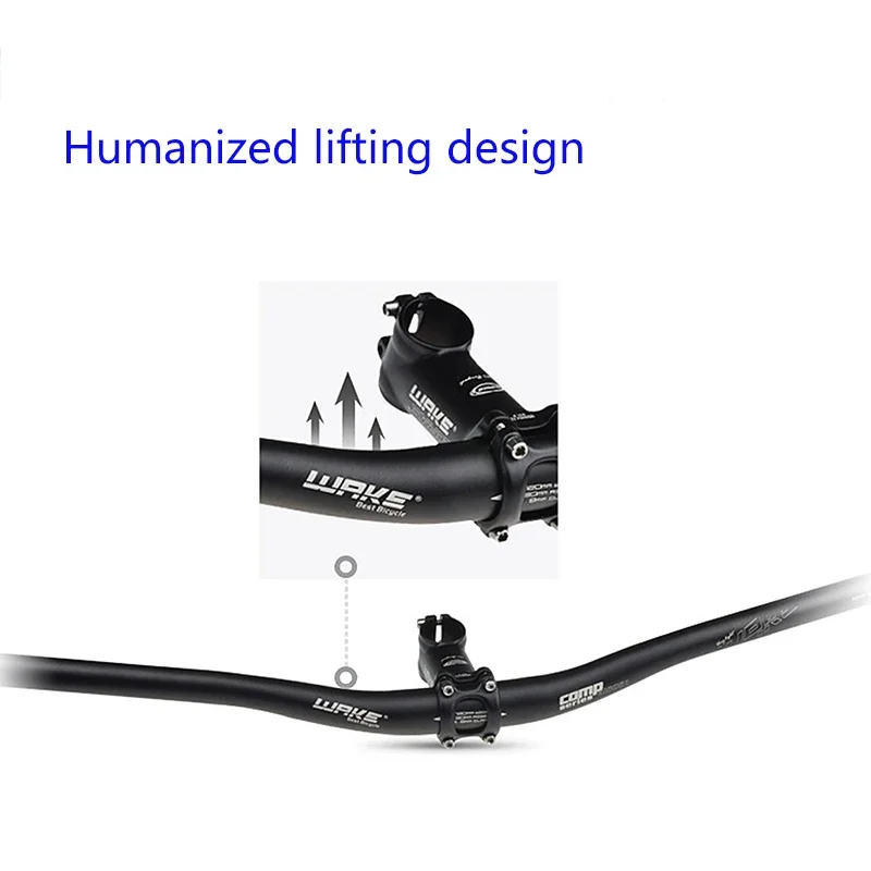 웨이크 31.8MM 자전거 핸들바 알루미늄 합금 바이크 라이저 바 720/780mm 초경량... - 3