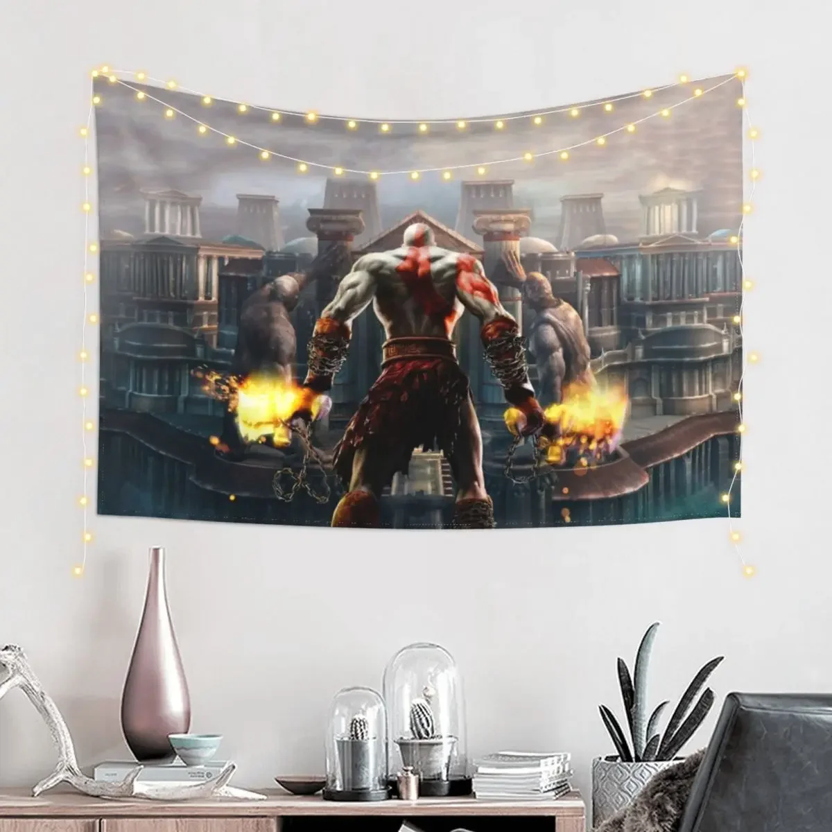 Kratos Tapestry Decoration Room Room Decorations Room Decor For Girls Tapestry