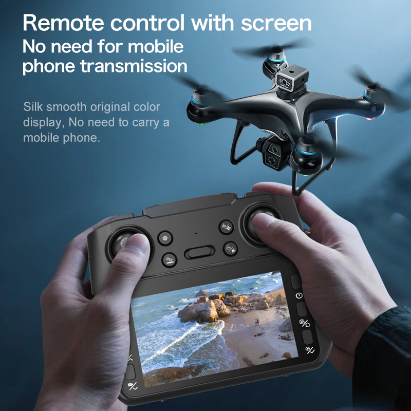 벡신 뉴 Z3 GPS 드론 4.3인치 화면 5G WIFI FPV 전문가용 듀얼 8K HD 카메라 브러시리스 접이식 RC 쿼드콥터