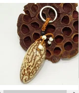 

High end car pendant creative natural thousand eye bodhi key chain keychain