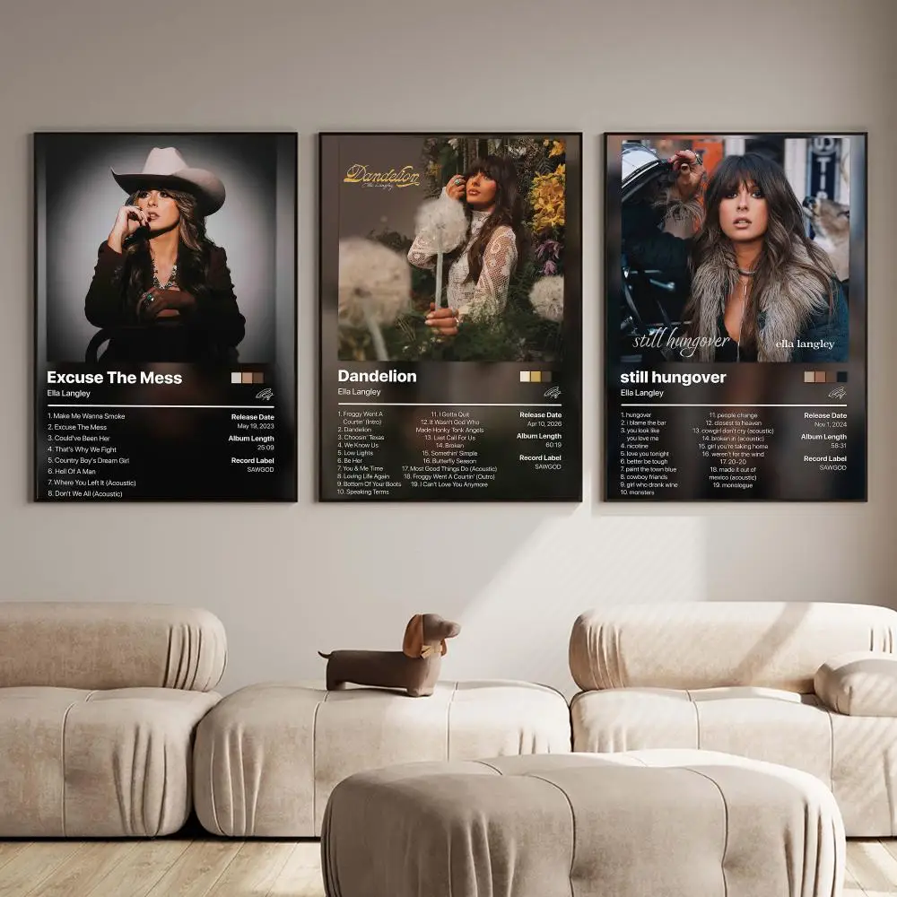 Country pop singer E-Ella Langley Poster PP Wall Decor Posters Celebrity Music Art Prints Bedroom Office Gift