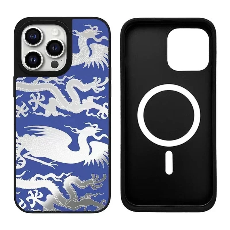 

Mirror Surface Dragon Palace iPhone 11 12 13 14 15 Pro Max Case - Protective iPhone Case with MagSafe