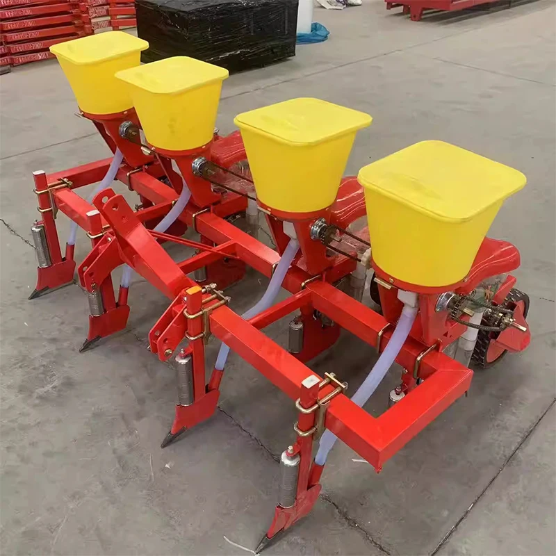 3-row/4-row on-the-row planter with adjustable row spacing; integrated soil covering, seeding, and fertilizing; corn(Customized)
